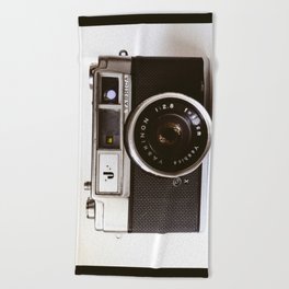 Camera photograph, old camera photography Beach Towel