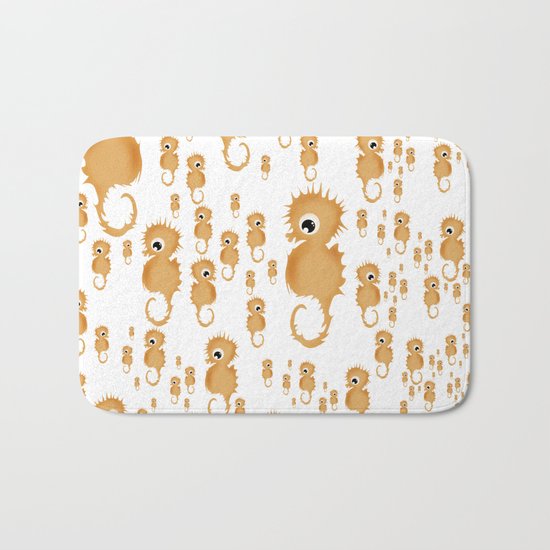 Sea horses Pattern Bath Mat