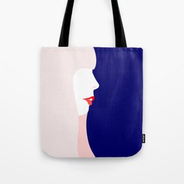 Joni Mitchell (minimal, blue) Tote Bag