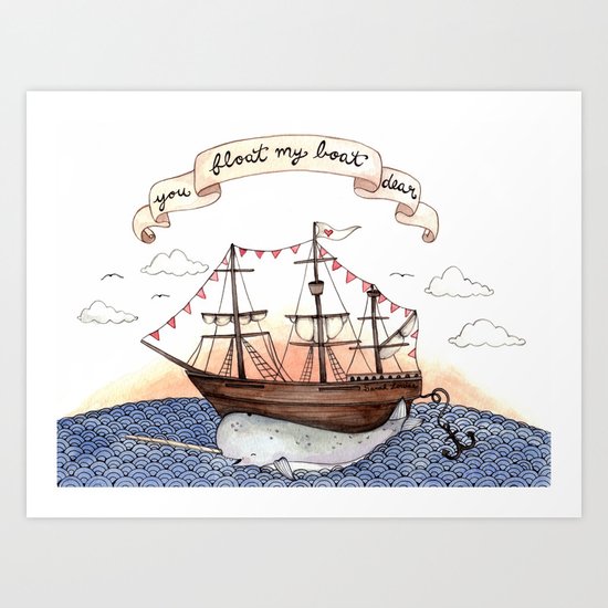 Float My Boat Art Print