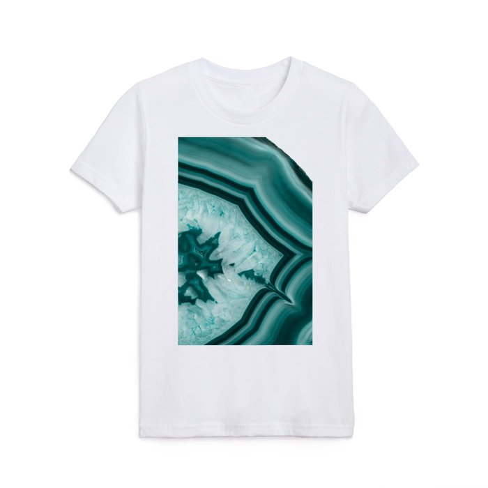 Teal Agate Glam #3 #gem #decor #art #society6 Kids T Shirt