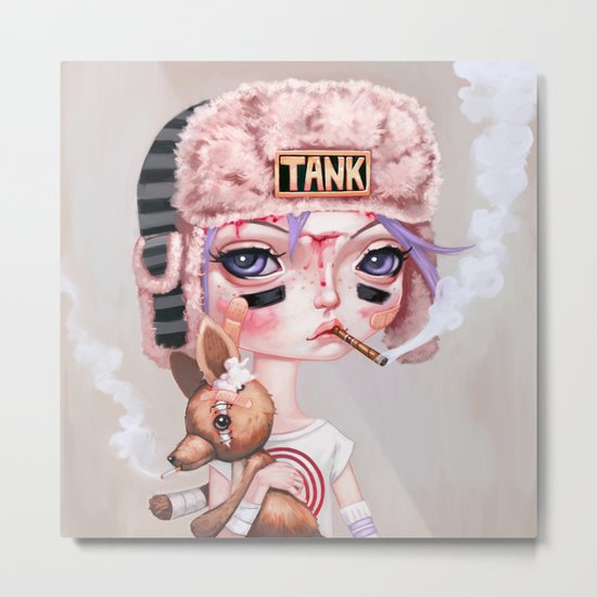 Tank Girl and Booga Metal Print
