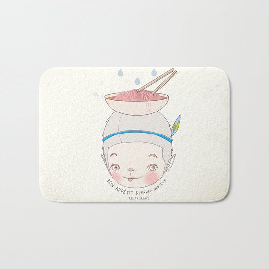 맛! Bon appetit bizarre nouille restaurant ! Bath Mat