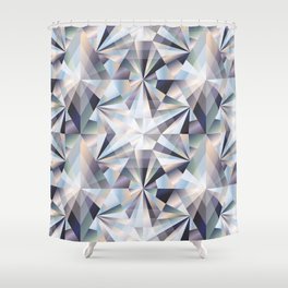 Diamond seamless background, vintage illustration Shower Curtain