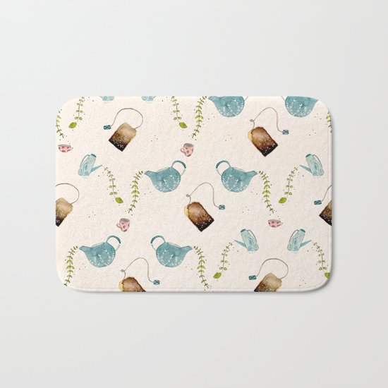TEA PARTY PATTERN Bath Mat