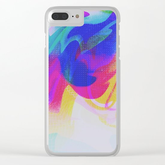 Glitch 28 Clear iPhone Case