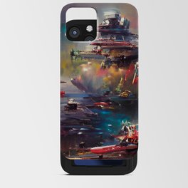 Rendezvous at Tau Base iPhone Card Case