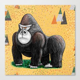 Endangered Rainforest Mountain Gorilla Canvas Print