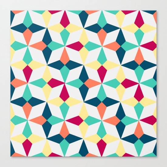 FloralGeometric Canvas Print