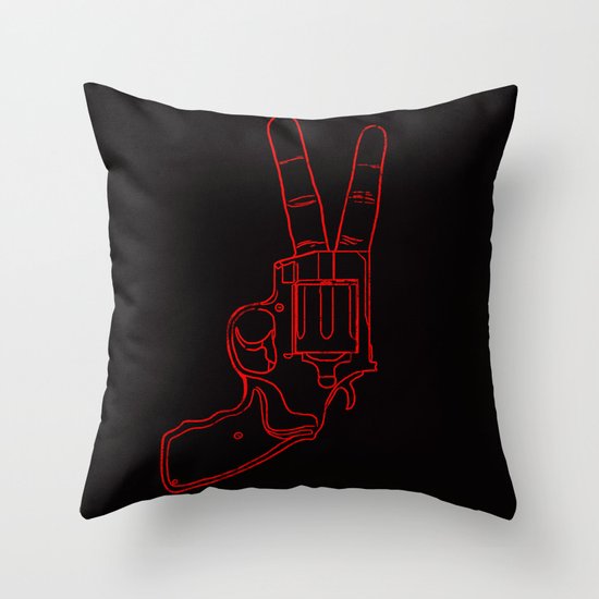 Peace Bang Throw Pillow
