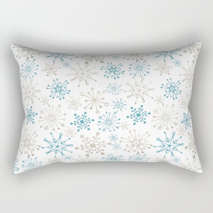 Winter Snowflakes Rectangular Pillow