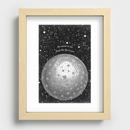 The Moon in Me - Postcards from the Void Recessed Framed Print