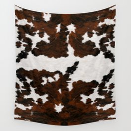 Cowhdie Abstraction (screen print) Wall Tapestry