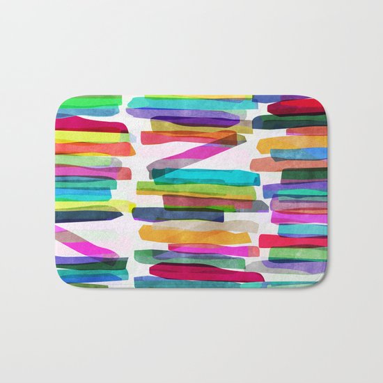Colorful Stripes 5 Bath Mat