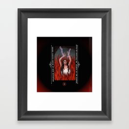 Anima Sola - Black/Red Gradient Framed Art Print
