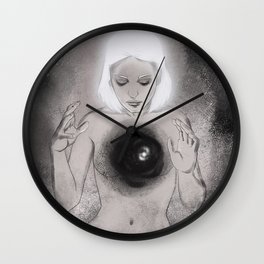 And There Was Light Wall Clock