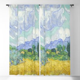 Vincent van Gogh Wheat Field with Cypresses Blackout Curtain