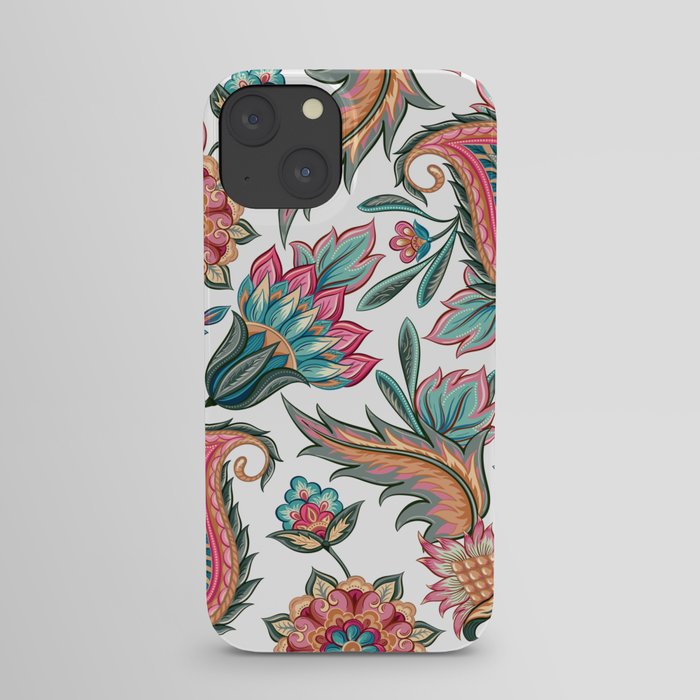 Paisley floral seamless pattern iPhone Case