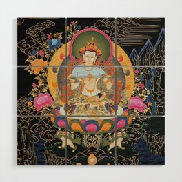 Dorje Sempa Thangka Vajrasattva Buddhist Art Wood Wall Art