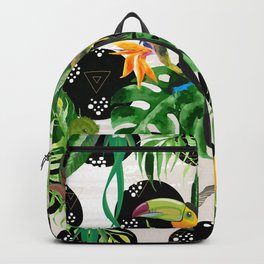 Birds and tropical plants Backpack