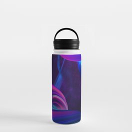 Neon twisted space #3 Water Bottle
