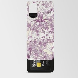 NC wildflowers and bees purple Android Card Case