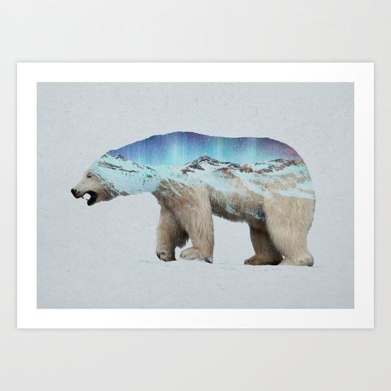 The Arctic Polar Bear Art Print