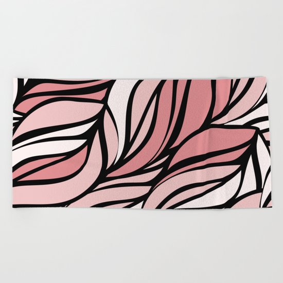 Coral seawing Beach Towel