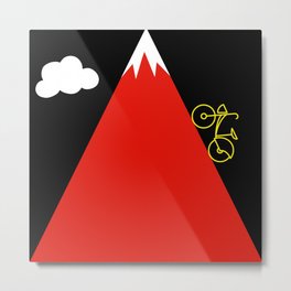 Easy Uphill Ride Metal Print | Germany, Deutschland, Mickeymouse, Artwork, Disney, Bicycling, Biking, Cycling, Art, Graphicdesign 