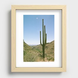 Lonely Cactus Recessed Framed Print