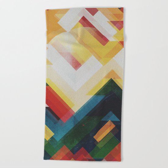 Mountain of energy Beach Towel