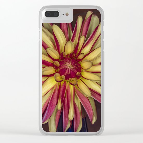 Multi colored flower Clear iPhone Case