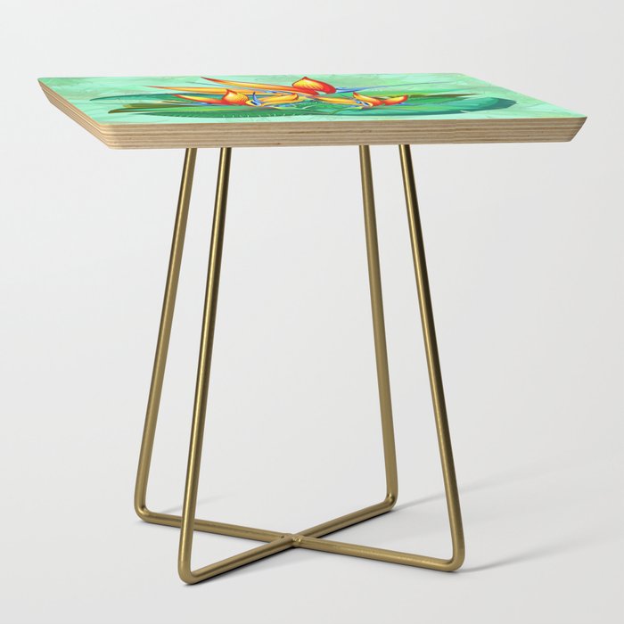 Bird of Paradise Flower Exotic Nature Side Table