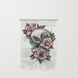 Skull and roses - tattoo Wall Hanging