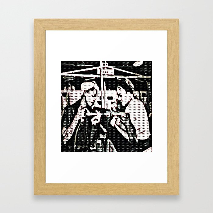 Black Rosie the Riveter Framed Art Print