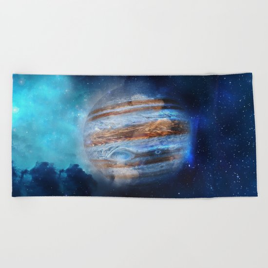 Hello Jupiter! Beach Towel