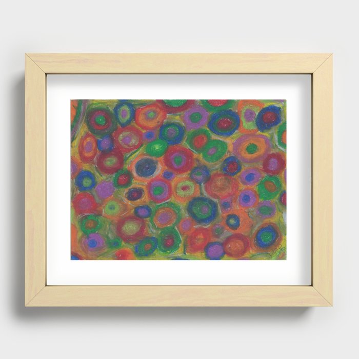 Soul Soup by Candace D. Henry aka Aether Candace Recessed Framed Print | Painting, Oil-pastels, Metaphysical, Soul, Souls, Afterlife, Reincarnation, Orbs, Life, Past-life-regression