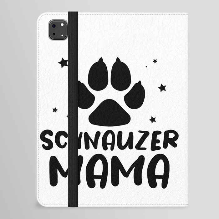 Schnauzer Mama Dog Lover Paw iPad Folio Case