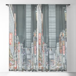 Shibuya Tokyo Sheer Curtain