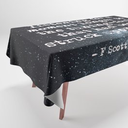 So he waited - Gatsby quote Tablecloth