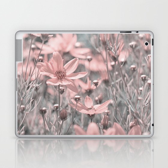 Pink Flowers 0212 Laptop & iPad Skin