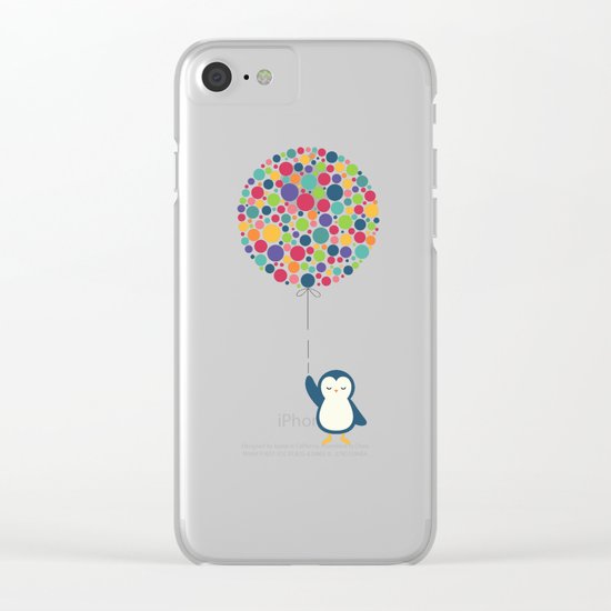 Float In The Air Clear iPhone Case