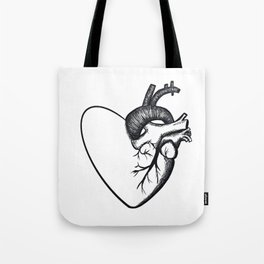 SPLIT HEART Tote Bag