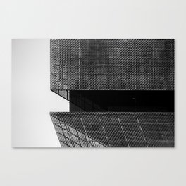 BLACK AND WHITE PHOTO OF BUILDING Canvas Print