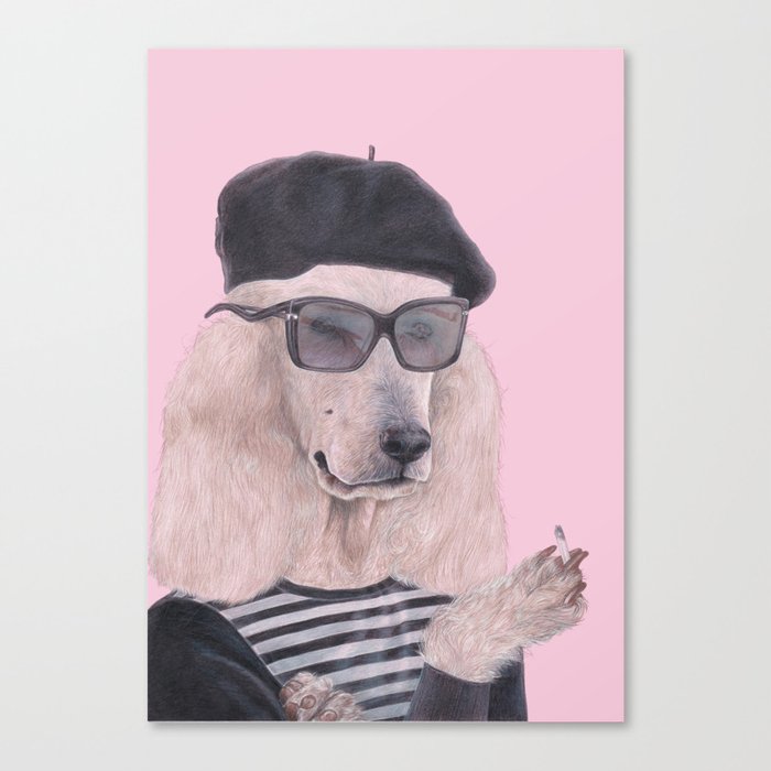 French Poodle Canvas Print