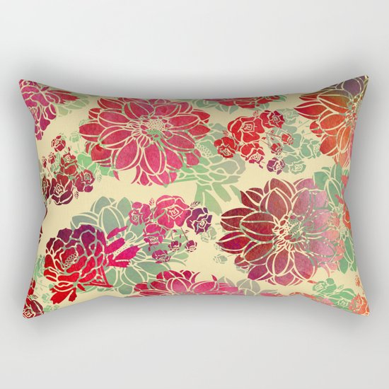 Flower Pattern Design #3 Rectangular Pillow