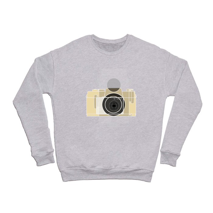 Camera History - yellow Crewneck Sweatshirt