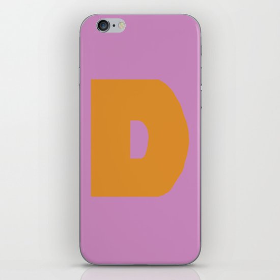 Orange D iPhone & iPod Skin