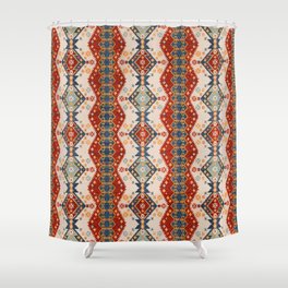 Kilim Kaleidoscope: Heritage Oriental Bohemian Moroccan Art Shower Curtain