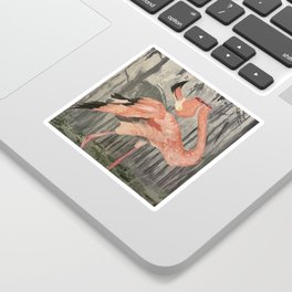 Untimely Flamingo Sticker